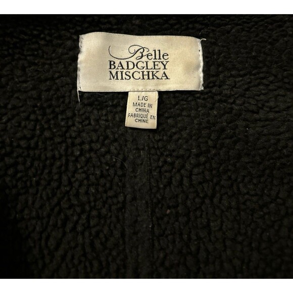 belle badgley mischka coat fleece - Picture 4 of 6